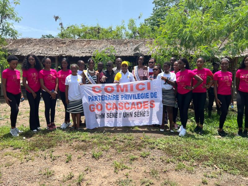 La Fondation Miss Côte d'Ivoire embellit l'expérience touristique à la cascade ISSONNEU