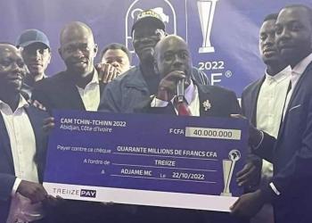 CAM Tchin-Tchinn 2022 : Jonathan Morrison remet les chèques des vainqueurs